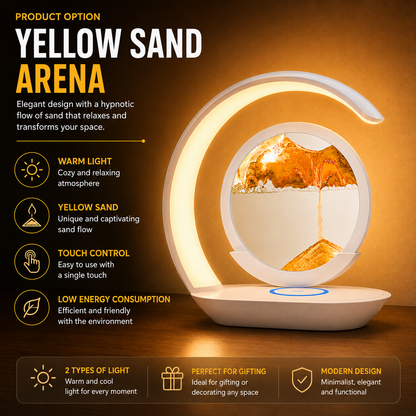 LED Sand Lamp with Wireless Charging