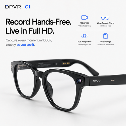 DPVR G1 AI Smart Glasses – 1080p Camera & 141-Language Translation