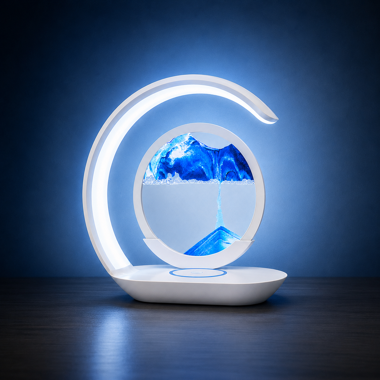 LED Sand Lamp with Wireless Charging